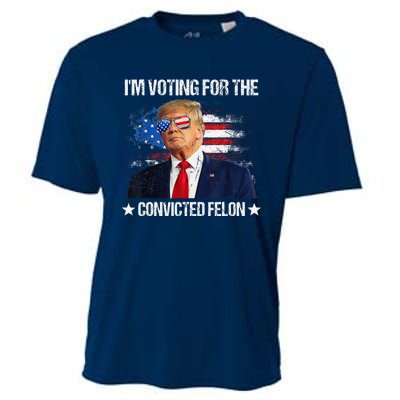 IM Voting For The Convicted Felon Funny Pro 2024 Cooling Performance Crew T-Shirt