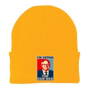 IM Voting For Gus Dad Vote Tim Walz 2024 Knit Cap Winter Beanie