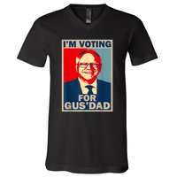 IM Voting For Gus Dad Vote Tim Walz 2024 V-Neck T-Shirt