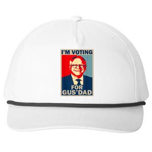 IM Voting For Gus Dad Vote Tim Walz 2024 Snapback Five-Panel Rope Hat