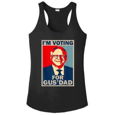 IM Voting For Gus Dad Vote Tim Walz 2024 Ladies PosiCharge Competitor Racerback Tank