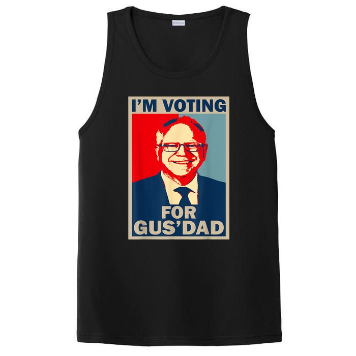 IM Voting For Gus Dad Vote Tim Walz 2024 PosiCharge Competitor Tank