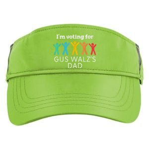 IM Voting For Gus Walz Dad Harris Walz 2024 Adult Drive Performance Visor