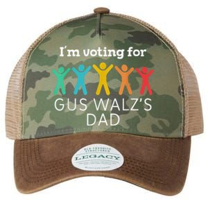 IM Voting For Gus Walz Dad Harris Walz 2024 Legacy Tie Dye Trucker Hat