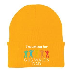 IM Voting For Gus Walz Dad Harris Walz 2024 Knit Cap Winter Beanie