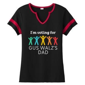 IM Voting For Gus Walz Dad Harris Walz 2024 Ladies Halftime Notch Neck Tee