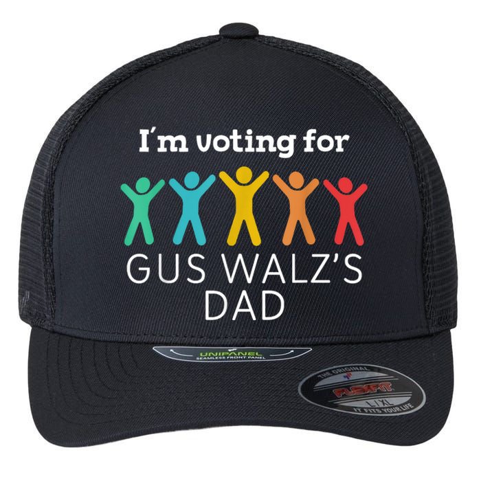 IM Voting For Gus Walz Dad Harris Walz 2024 Flexfit Unipanel Trucker Cap