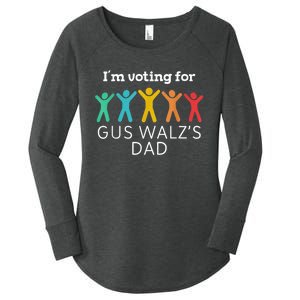 IM Voting For Gus Walz Dad Harris Walz 2024 Women's Perfect Tri Tunic Long Sleeve Shirt