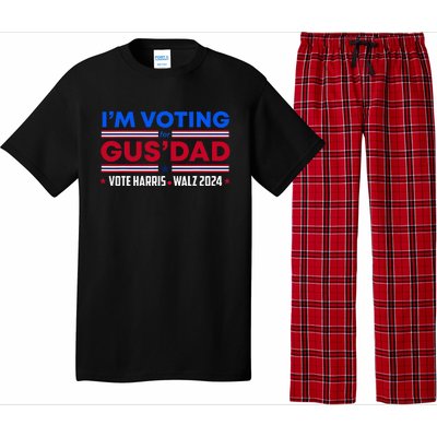 IM Voting For Gus Dad Vote Harris Walz 2024 Pres And Vice Pajama Set