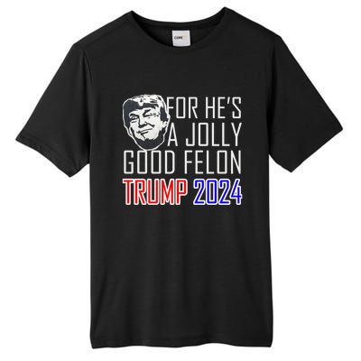 IM Voting For The Convicted Felon Funny Trump July 4th 2024 Gift Tall Fusion ChromaSoft Performance T-Shirt