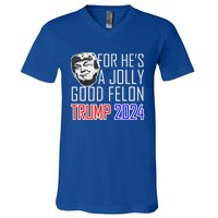 IM Voting For The Convicted Felon Funny Trump July 4th 2024 Gift V-Neck T-Shirt