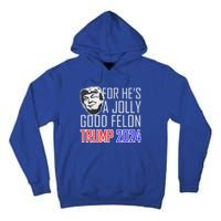 IM Voting For The Convicted Felon Funny Trump July 4th 2024 Gift Tall Hoodie