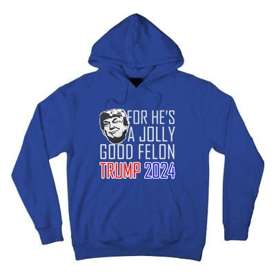 IM Voting For The Convicted Felon Funny Trump July 4th 2024 Gift Tall Hoodie