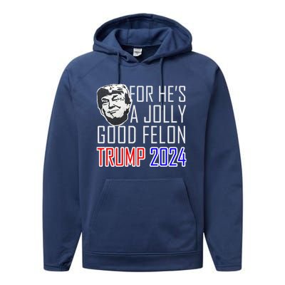 IM Voting For The Convicted Felon Funny Trump July 4th 2024 Gift Performance Fleece Hoodie