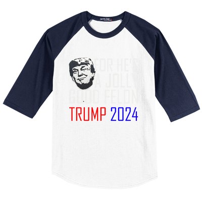 IM Voting For The Convicted Felon Funny Trump July 4th 2024 Gift Baseball Sleeve Shirt