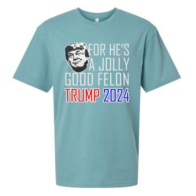 IM Voting For The Convicted Felon Funny Trump July 4th 2024 Gift Sueded Cloud Jersey T-Shirt