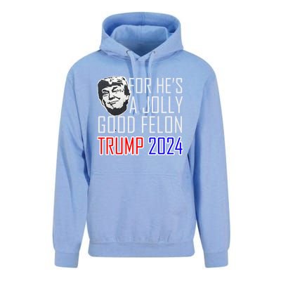 IM Voting For The Convicted Felon Funny Trump July 4th 2024 Gift Unisex Surf Hoodie