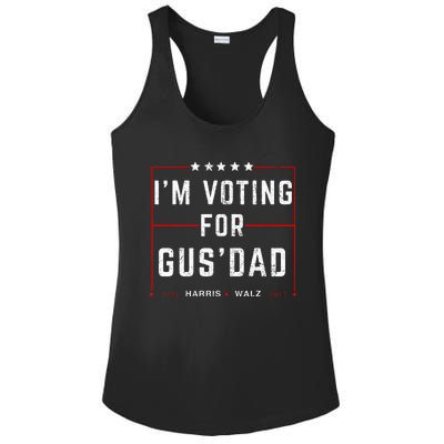 IM Voting For Gus Dad Vote Harris Walz 2024 Pres And Vice Ladies PosiCharge Competitor Racerback Tank