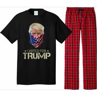 I Voted For Trump USA Flag Patriots Vintage Retro Pajama Set