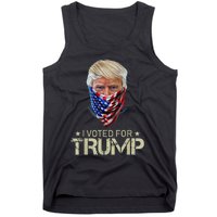 I Voted For Trump USA Flag Patriots Vintage Retro Tank Top