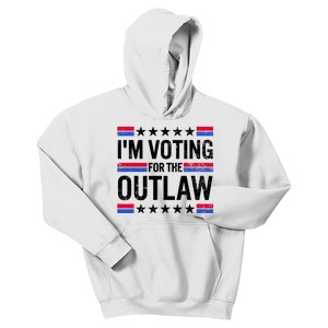 IM Voting For The Outlaw Funny Trump Kids Hoodie