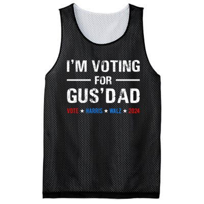 IM Voting For Gus Dad Vote Harris Walz 2024 Mesh Reversible Basketball Jersey Tank