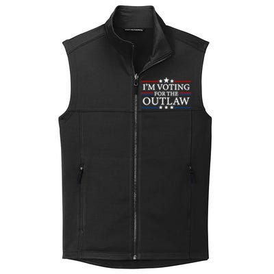 IM Voting For The Outlaw Wanted For President Trump 2024 Collective Smooth Fleece Vest