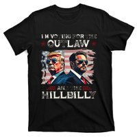 IM Voting For The Outlaw And The Hillbilly Trump Vance 2024 T-Shirt