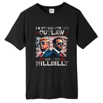 IM Voting For The Outlaw And The Hillbilly Trump Vance 2024 Tall Fusion ChromaSoft Performance T-Shirt