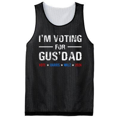 IM Voting For Gus Dad Vote Harris Walz 2024 Mesh Reversible Basketball Jersey Tank