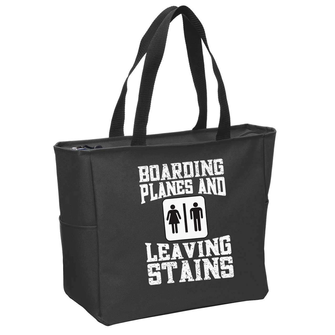 Inappropriate Vacation Forfeit Embarrassing Airport Zip Tote Bag