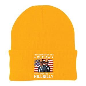 IM Voting For The Outlaw And The Hillbilly Trump Vance 2024 Knit Cap Winter Beanie