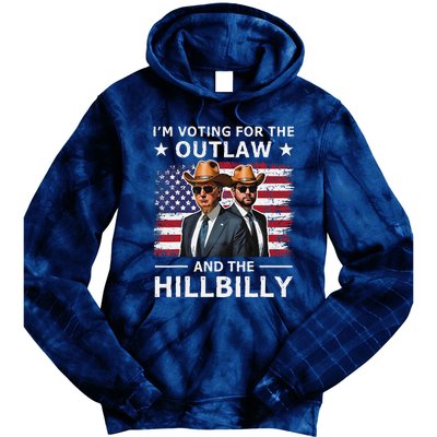 IM Voting For The Outlaw And The Hillbilly Trump Vance 2024 Tie Dye Hoodie