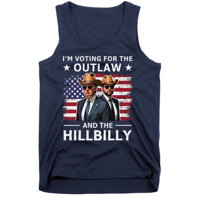 IM Voting For The Outlaw And The Hillbilly Trump Vance 2024 Tank Top