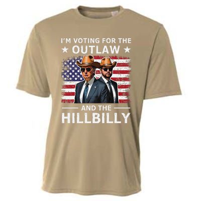 IM Voting For The Outlaw And The Hillbilly Trump Vance 2024 Cooling Performance Crew T-Shirt