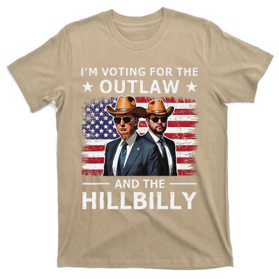 IM Voting For The Outlaw And The Hillbilly Trump Vance 2024 T-Shirt