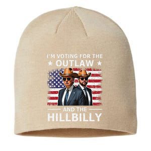 IM Voting For The Outlaw And The Hillbilly Trump Vance 2024 Sustainable Beanie