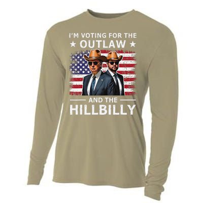 IM Voting For The Outlaw And The Hillbilly Trump Vance 2024 Cooling Performance Long Sleeve Crew