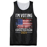 Im Voting Felon 2024 Voting For Felon Convicted Felon Mesh Reversible Basketball Jersey Tank