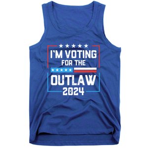 IM Voting For The Outlaw Maga Donald Trump 2024 Election Meaningful Gift Tank Top