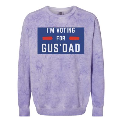 IM Voting For Gus Dad Colorblast Crewneck Sweatshirt