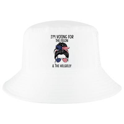 Im Voting For The Felon & The Hillbilly 2024 Pro Trump Cool Comfort Performance Bucket Hat