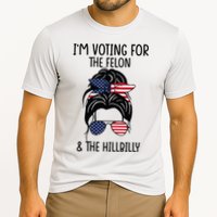 Im Voting For The Felon & The Hillbilly 2024 Pro Trump Cooling Performance Crew T-Shirt