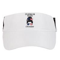 Im Voting For The Felon & The Hillbilly 2024 Pro Trump Adult Drive Performance Visor