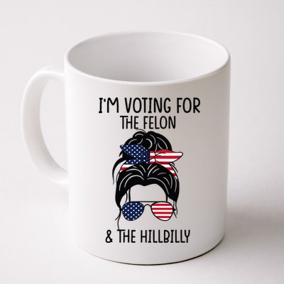 Im Voting For The Felon & The Hillbilly 2024 Pro Trump Mug
