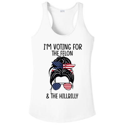 Im Voting For The Felon & The Hillbilly 2024 Pro Trump Ladies PosiCharge Competitor Racerback Tank