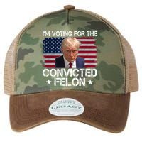 Im Voting For A Convicted Felon Legacy Tie Dye Trucker Hat