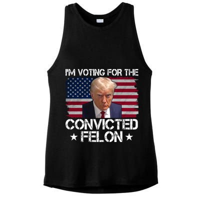 Im Voting For A Convicted Felon Ladies PosiCharge Tri-Blend Wicking Tank
