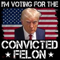 Im Voting For A Convicted Felon Flexfit Unipanel Trucker Cap