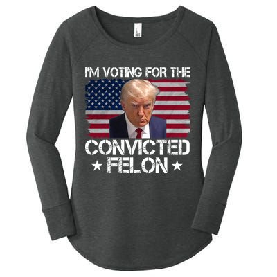 Im Voting For A Convicted Felon Women's Perfect Tri Tunic Long Sleeve Shirt